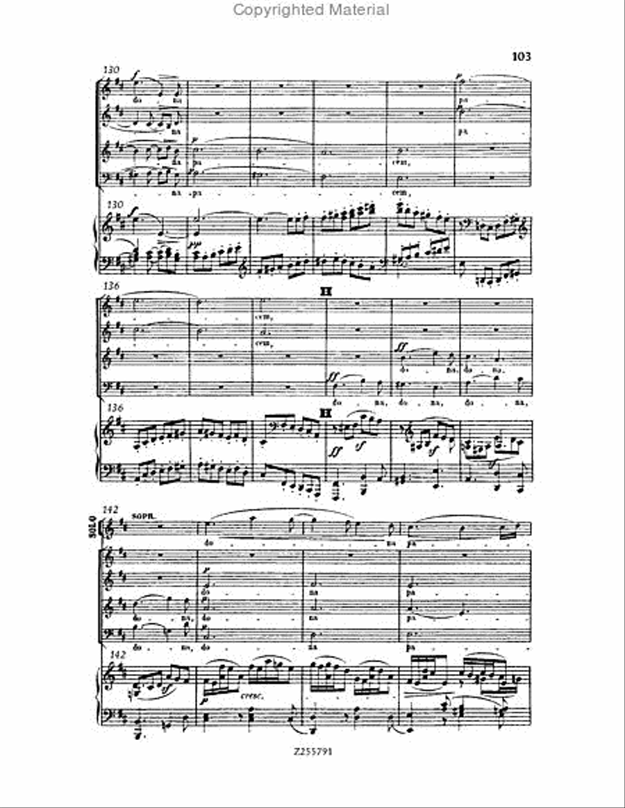 Missa Solemnis, Op.123 Choir scores gallery preview page 103