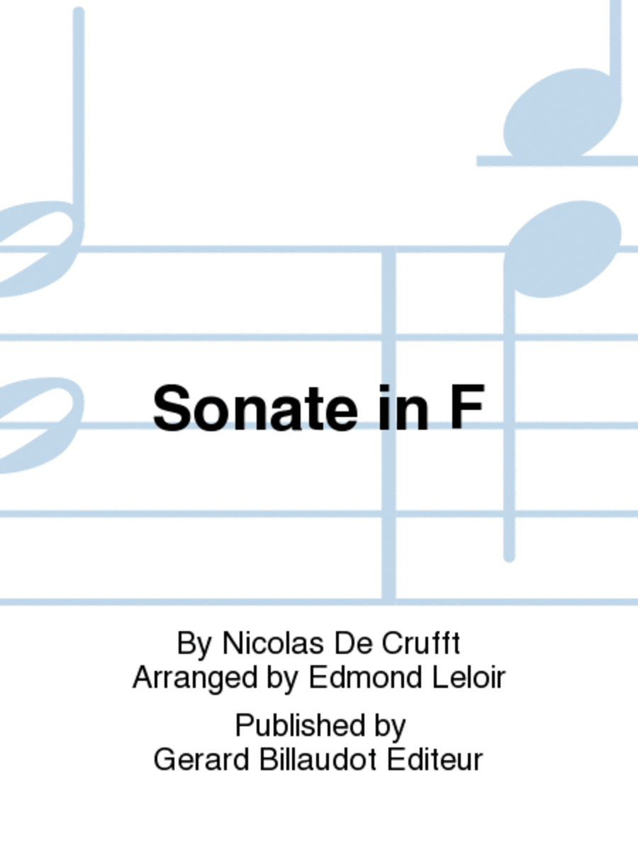 Sonate in F Sonate in F School and Community scores gallery preview page 1