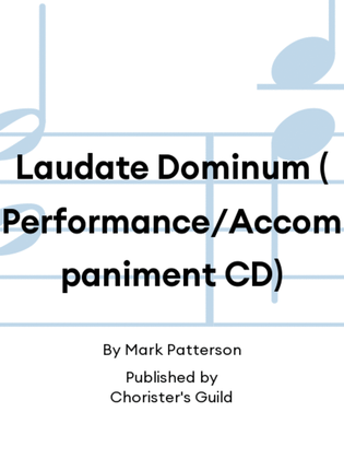 Book cover for Laudate Dominum (Performance/Accompaniment CD)