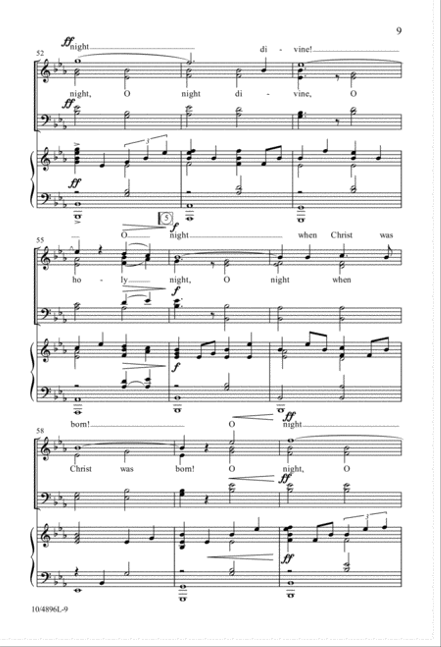 O Night Divine O Night Divine 4-Part scores gallery preview page 9