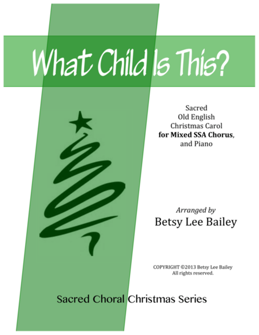 What Child Is This? - SSA SSA scores gallery preview page 1