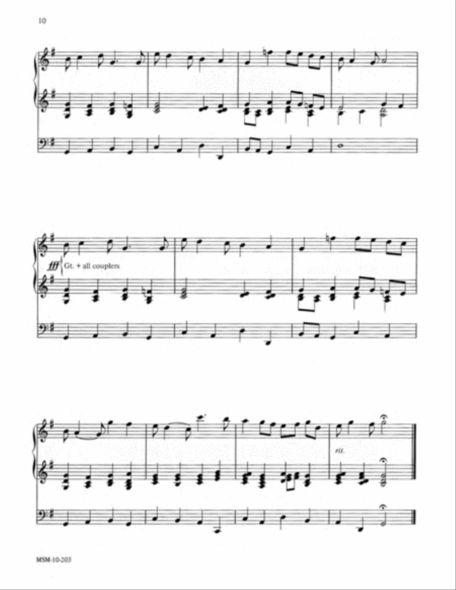 Three for Epiphany Organ scores gallery preview page 5