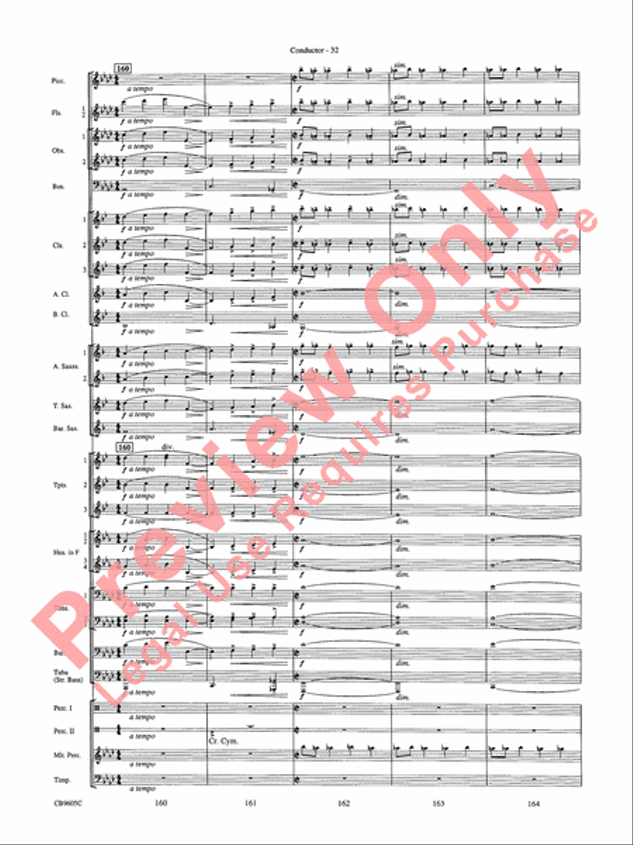 The Symphonic Gershwin The Symphonic Gershwin Concert Band scores gallery preview page 36