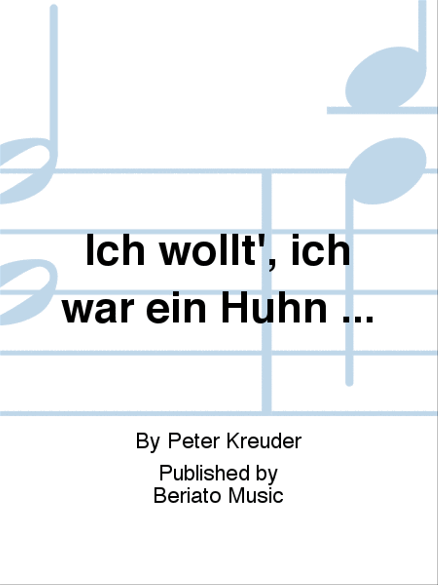Ich wollt', ich wär ein Huhn ... Orchestra scores gallery preview page 1
