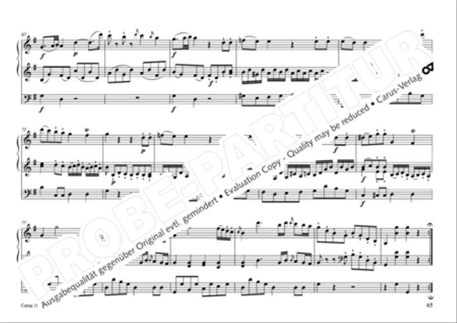 17 Church sonatas Organ Solo scores gallery preview page 66