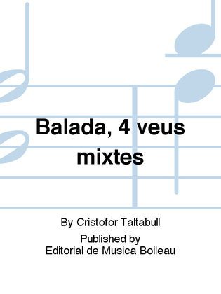 Balada, 4 veus mixtes