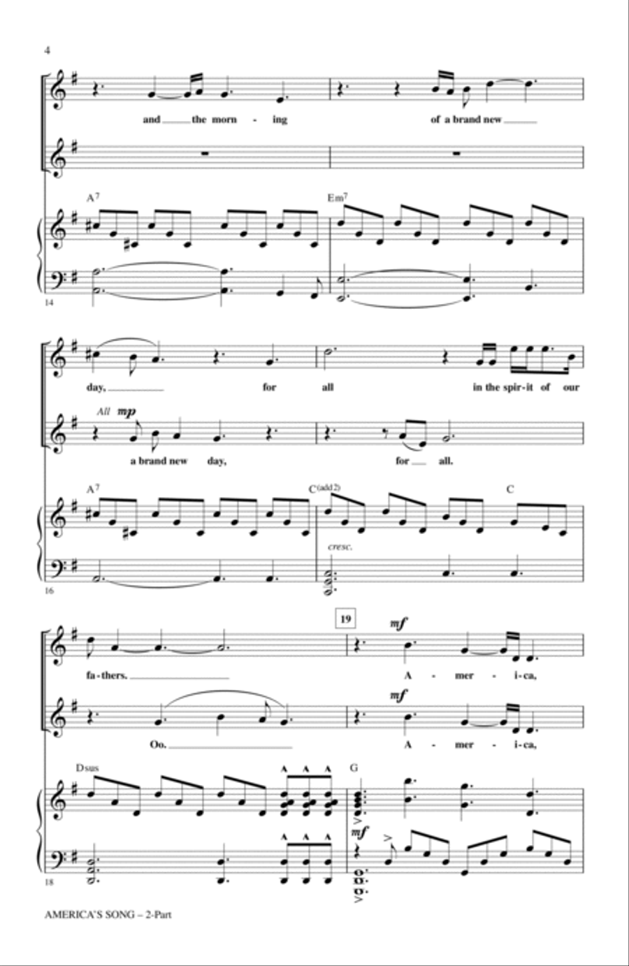 America's Song 2-Part scores gallery preview page 3