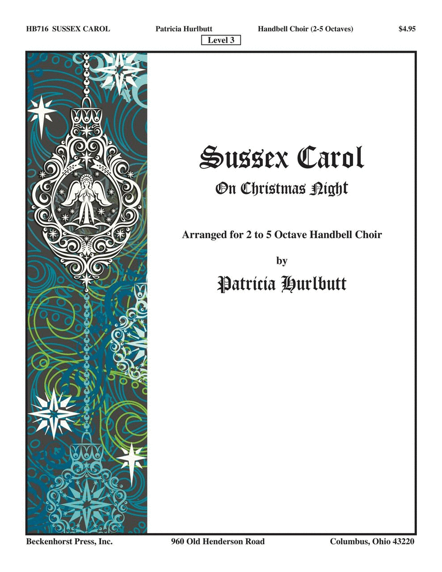 Sussex Carol (On Christmas Night) 5-Octaves scores gallery preview page 1