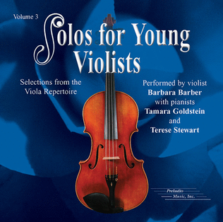 Book cover for Solos for Young Violists, Volume 3