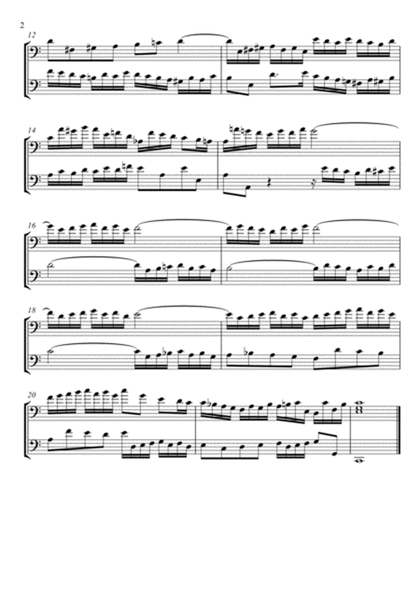 Johann Sebastian Bach - Invention No.1 (Violoncello Duet) image number null