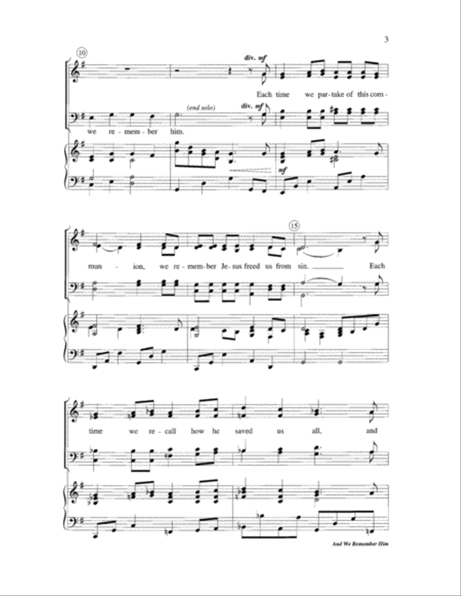 And We Remember Him 4-Part scores gallery preview page 3
