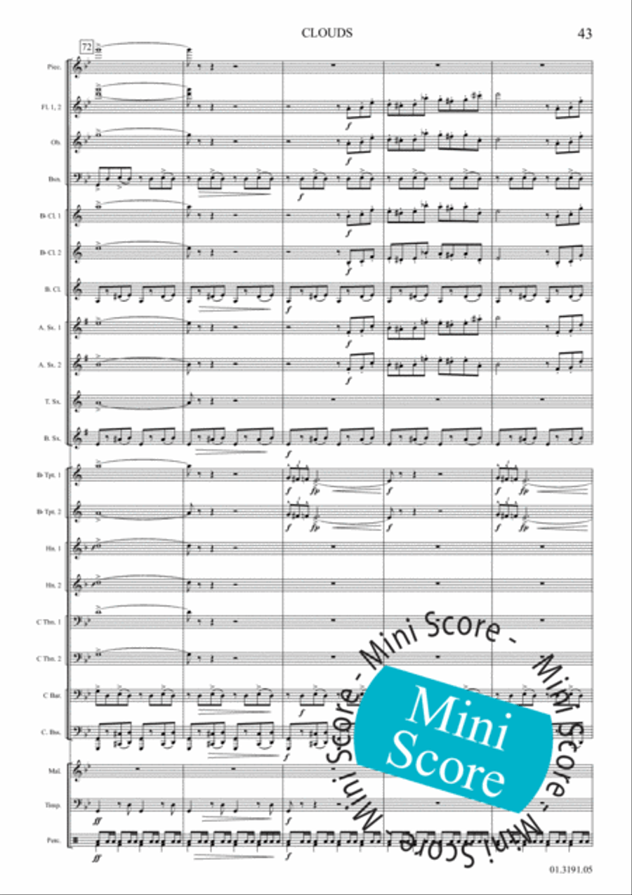 Clouds Concert Band scores gallery preview page 49