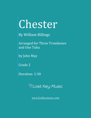 Chester-Three Trombones and One Tuba