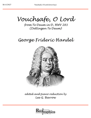 Book cover for Vouchsafe, O Lord (lower key)
