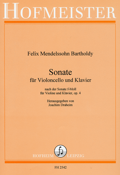 Sonate f-Moll, op. 4