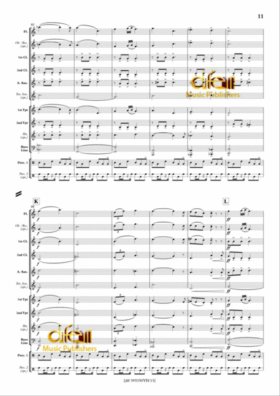 Disney Forever Yong Disney Forever Yong Concert Band scores gallery preview page 11