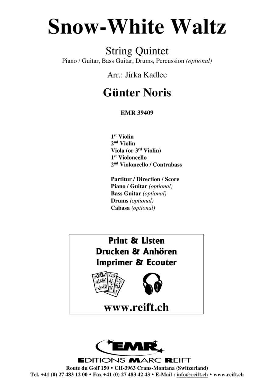 Snow-White Waltz Bass Guitar scores gallery preview page 1