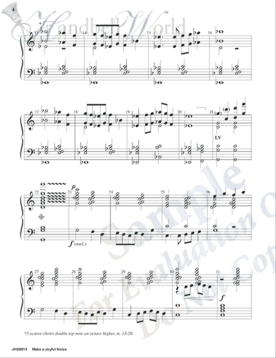 Make a Joyful Noise 5-Octaves scores gallery preview page 3