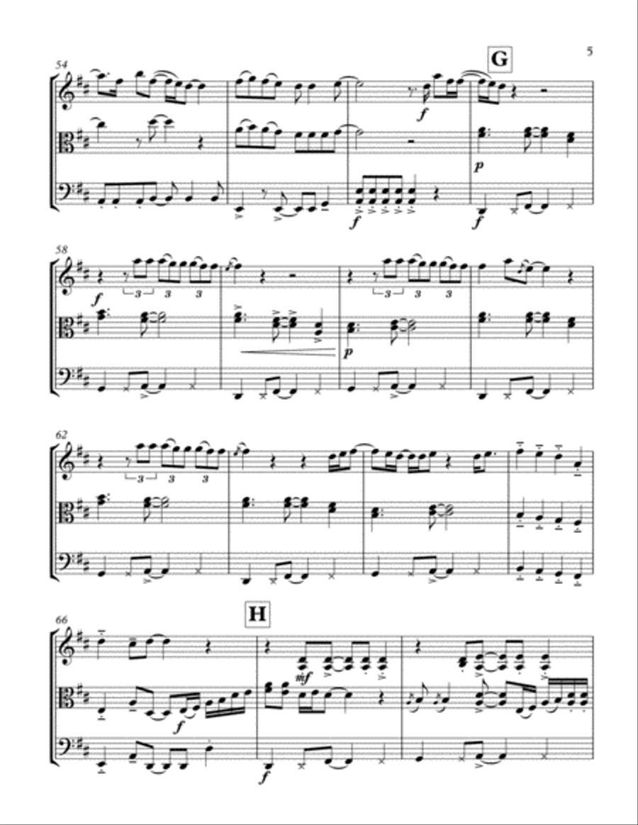 Thinking Out Loud Thinking Out Loud String Trio scores gallery preview page 6