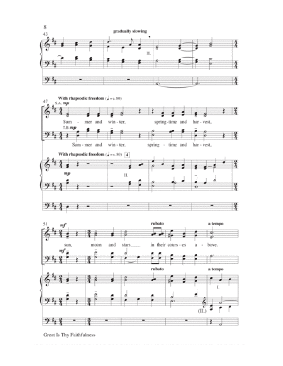 Great is Thy Faithfulness Choir scores gallery preview page 8