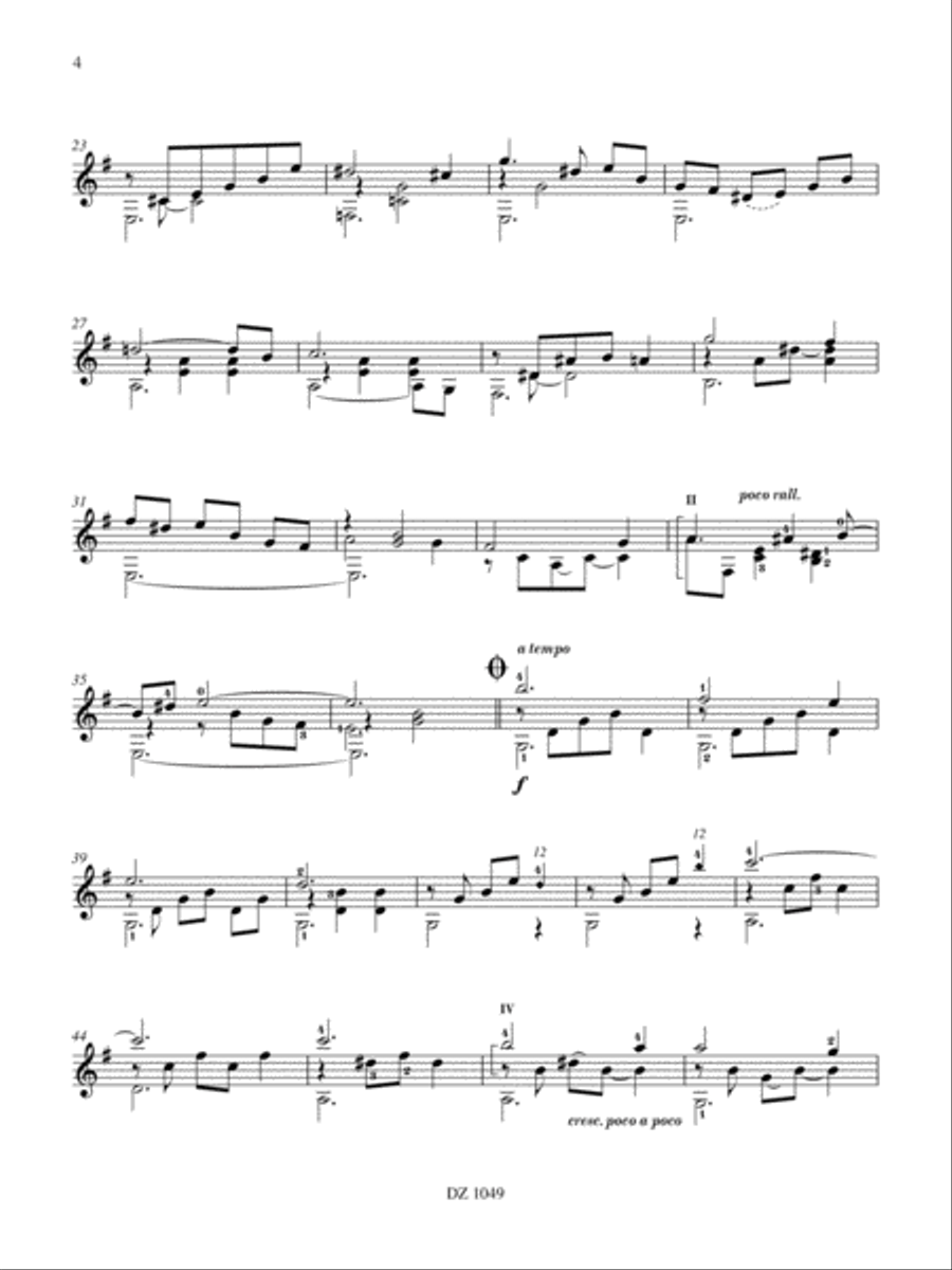 Oeuvres pour guitare seule Classical Guitar scores gallery preview page 4