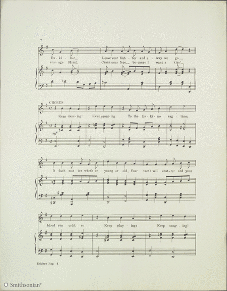 The Eskimo Rag Piano, Vocal scores gallery preview page 4