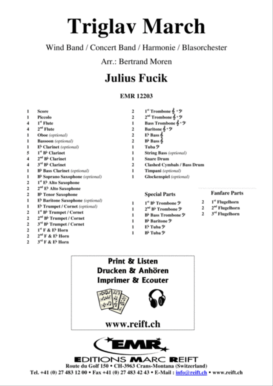 Triglav March Concert Band scores gallery preview page 2