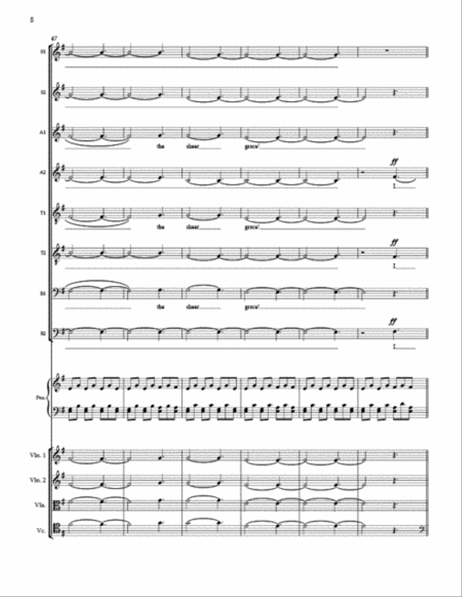 Dark Night of the Soul (Full Score and Instrumental Parts) Choir scores gallery preview page 9