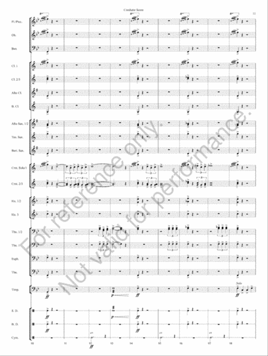 Honor Guard March Honor Guard March Concert Band scores gallery preview page 14