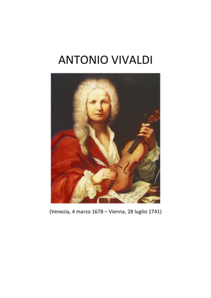 A. Vivaldi Concerto in La minore KV 462 riduzione per Ocarina e pianoforte image number null