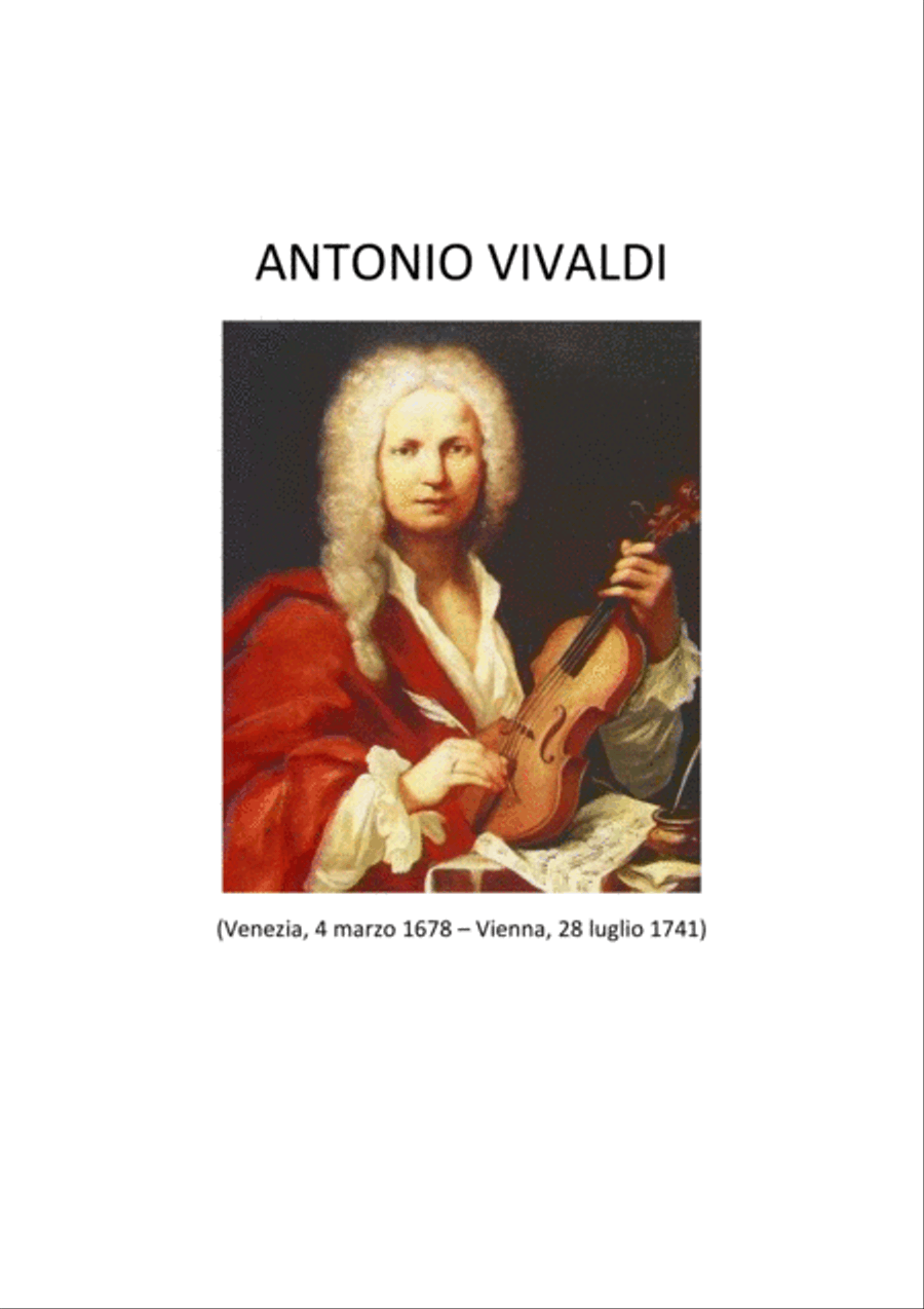 A. Vivaldi Concerto in La minore KV 462 riduzione per Ocarina e pianoforte Piano Solo scores gallery preview page 3