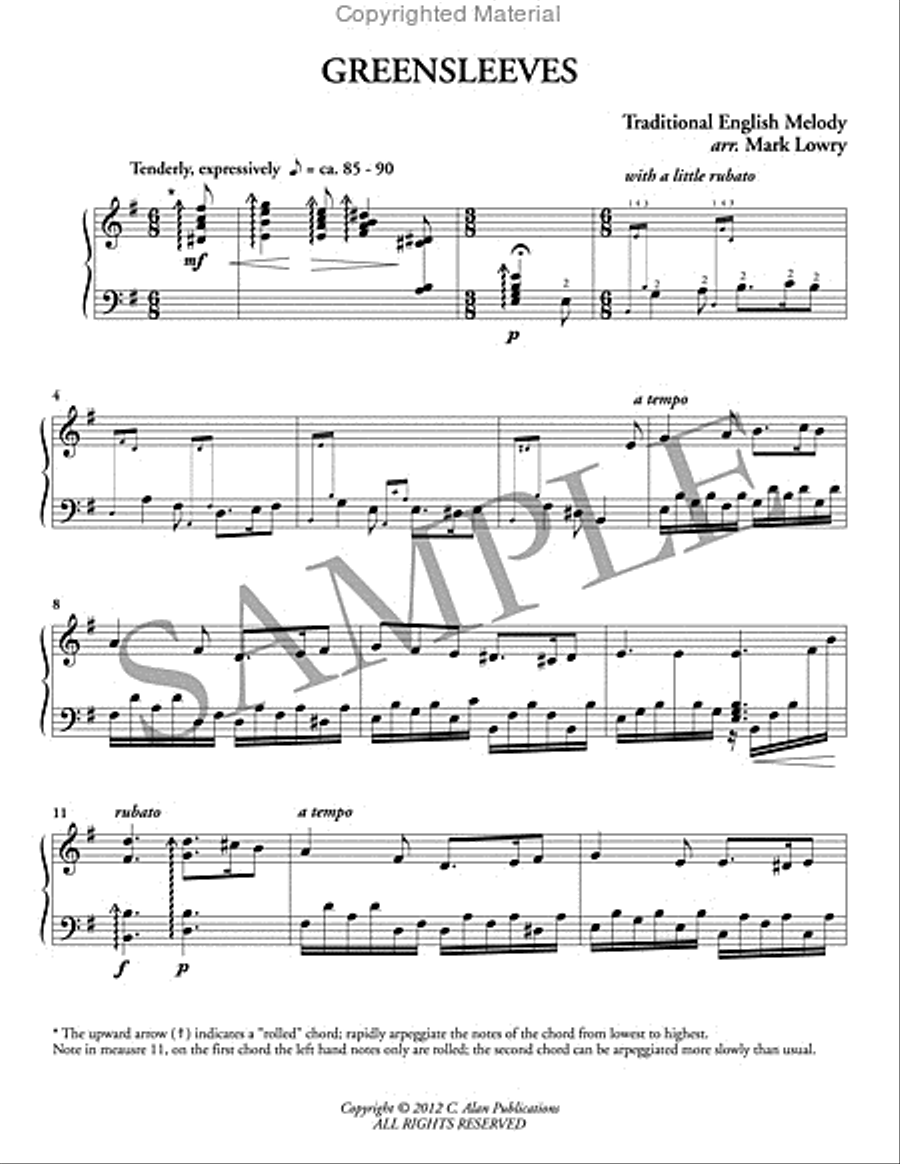 Greensleeves Marimba scores gallery preview page 2