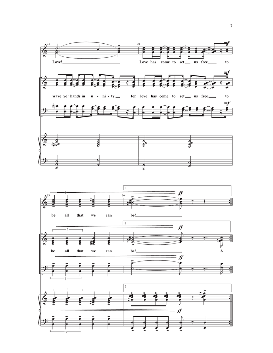 Love Will Find A Way 4-Part scores gallery preview page 6