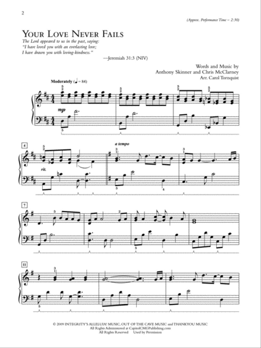 Praise Suite -- God's Love Piano Solo scores gallery preview page 2