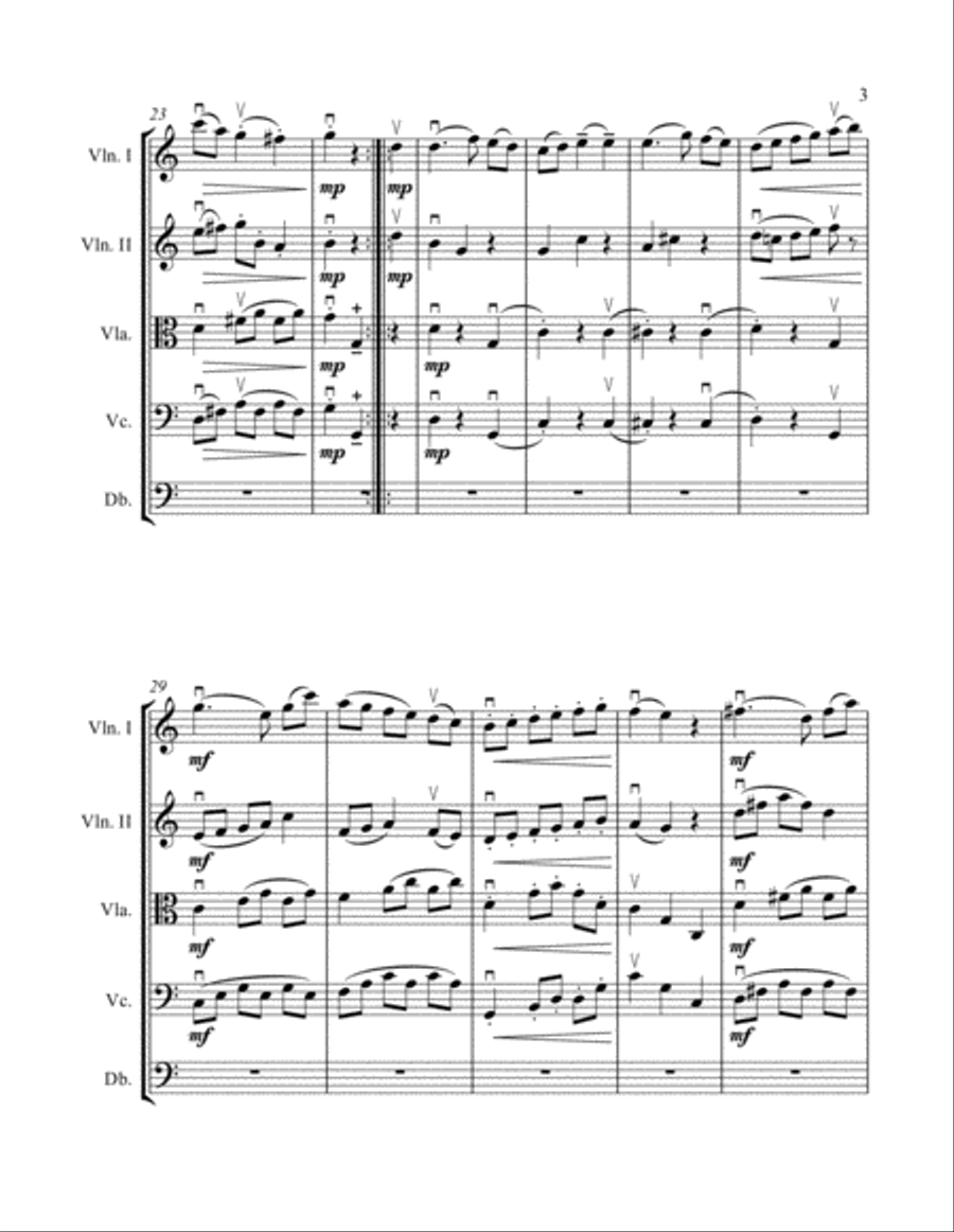 Minuet and Trio String Orchestra scores gallery preview page 3
