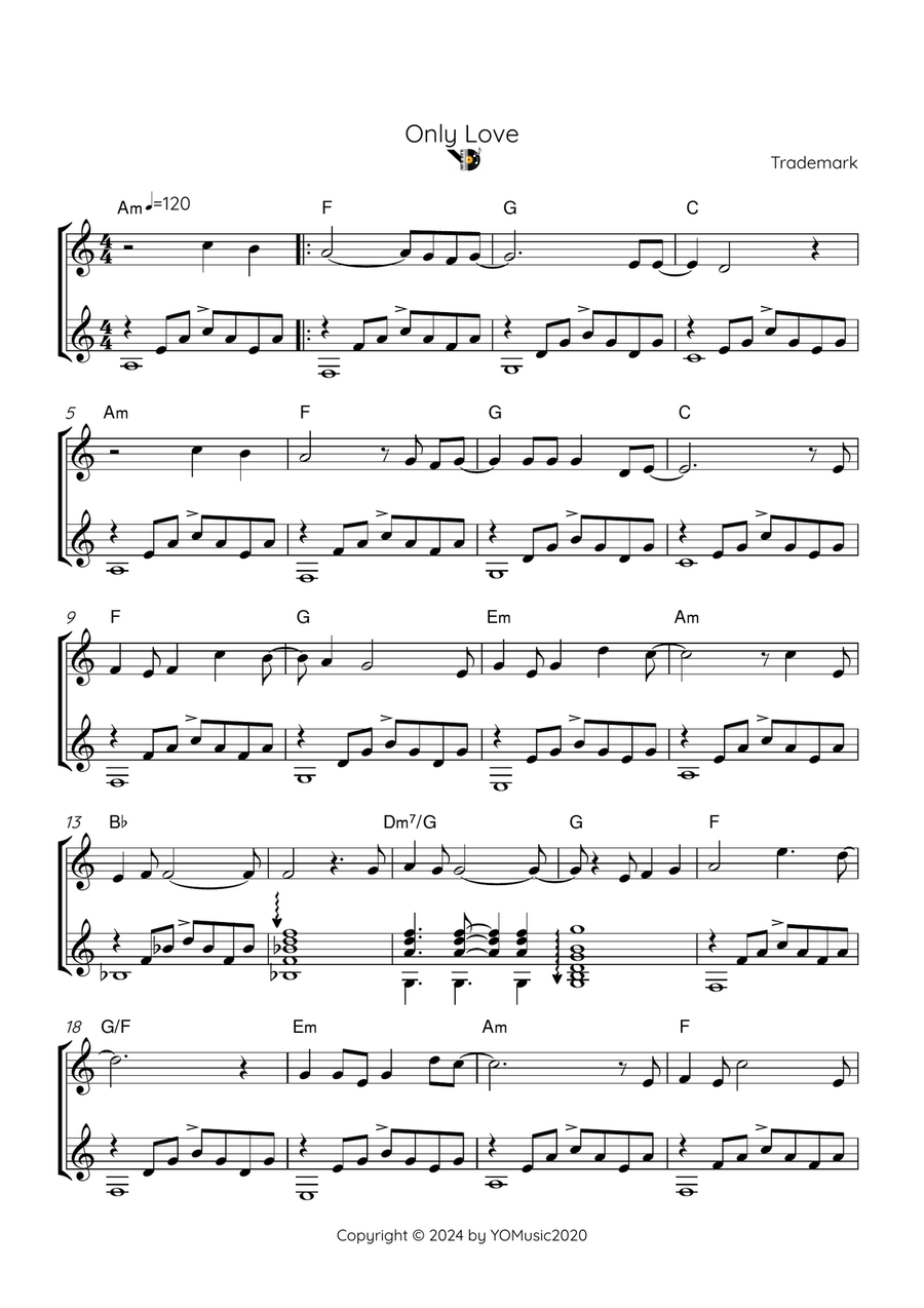 Only Love Only Love Chamber Music scores gallery preview page 1
