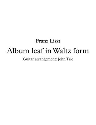 Album leaf in Waltz form
