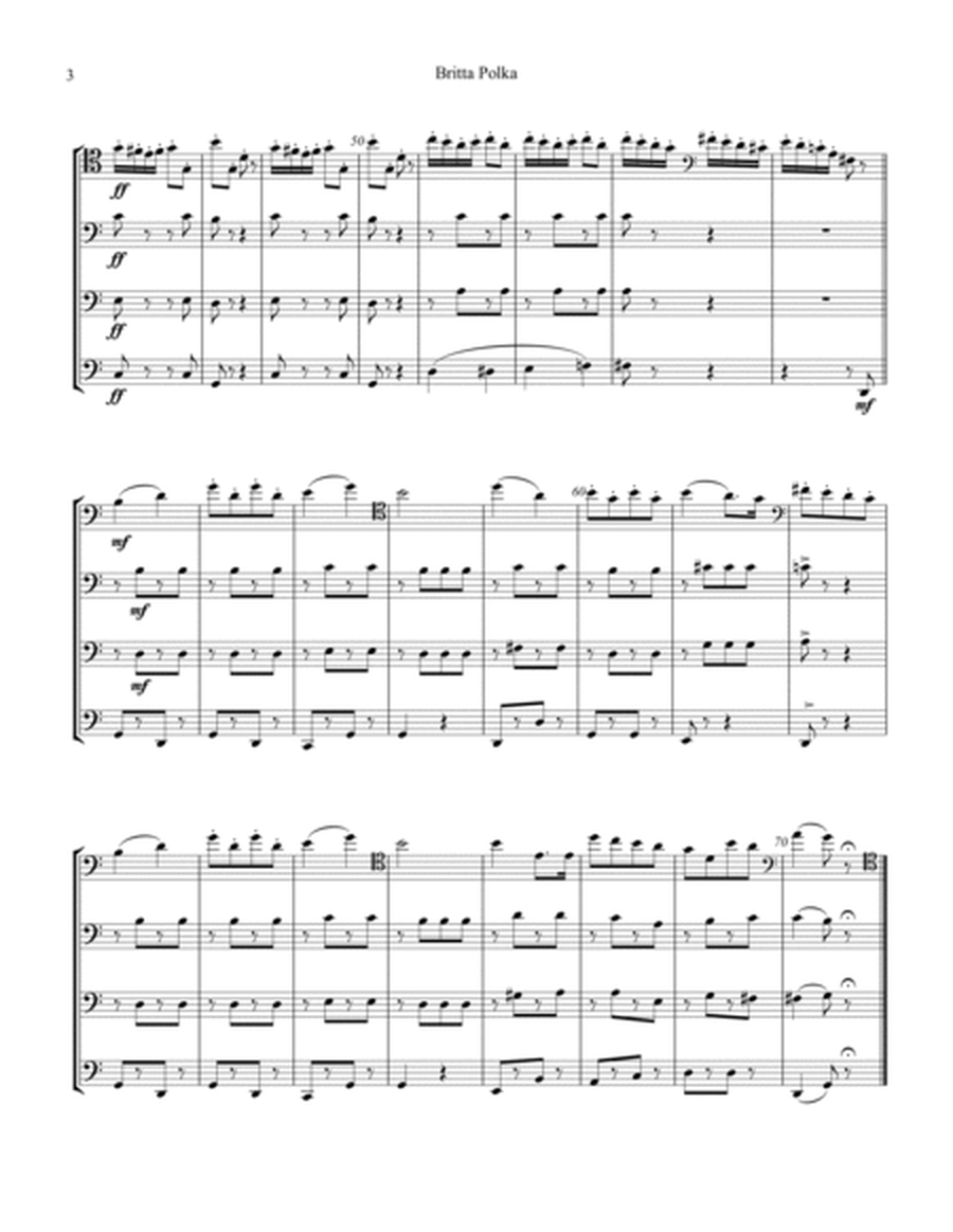 Britta Polka for cello quartet image number null