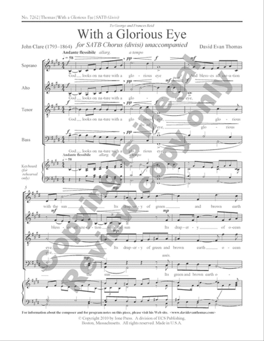 With a Glorious Eye With a Glorious Eye Divisi scores gallery preview page 6