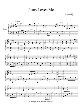 PIANO - Jesus Loves Me, This I Know (Piano Hymns Sheet Music PDF)