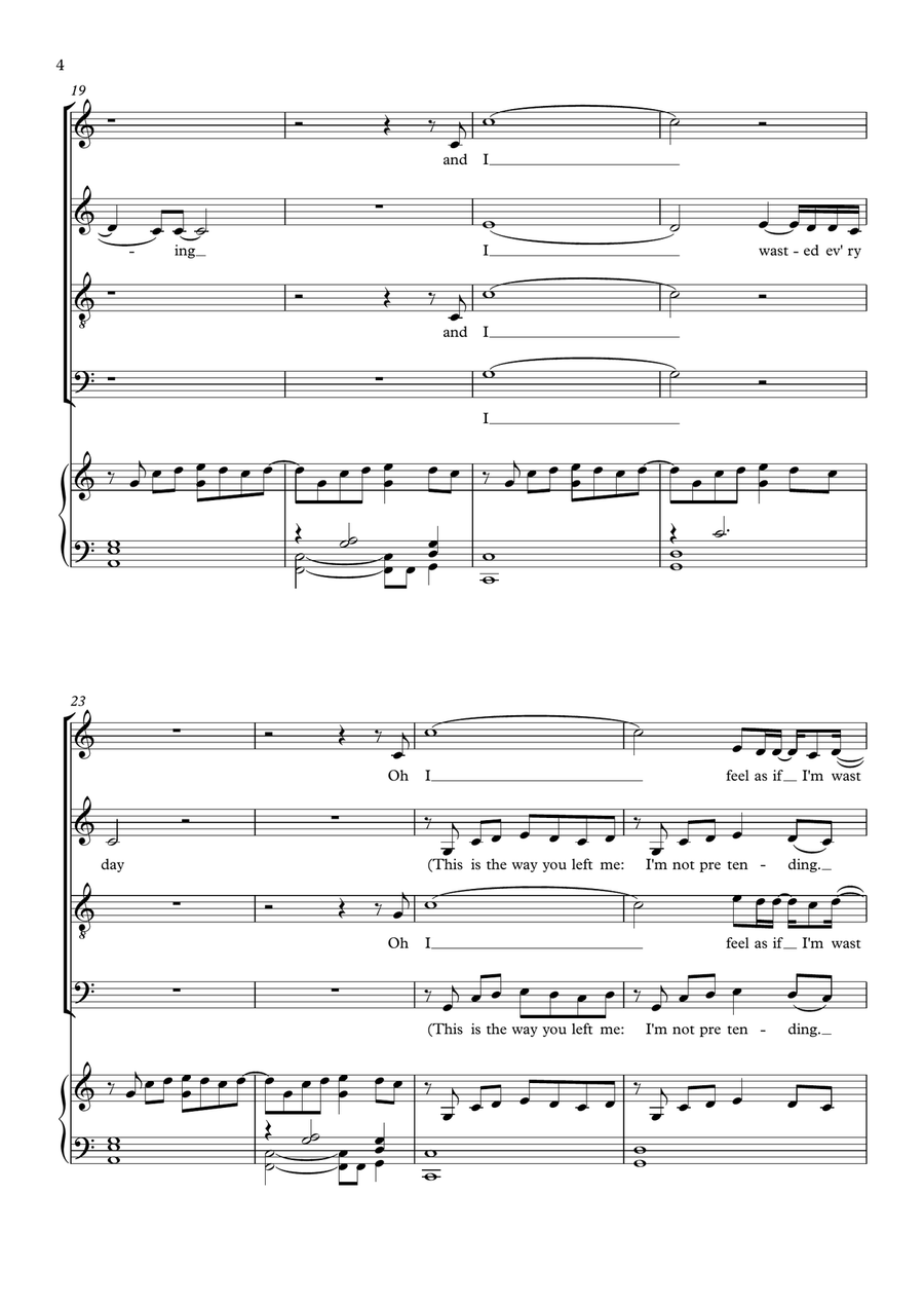 Happy Ending Happy Ending 4-Part scores gallery preview page 4