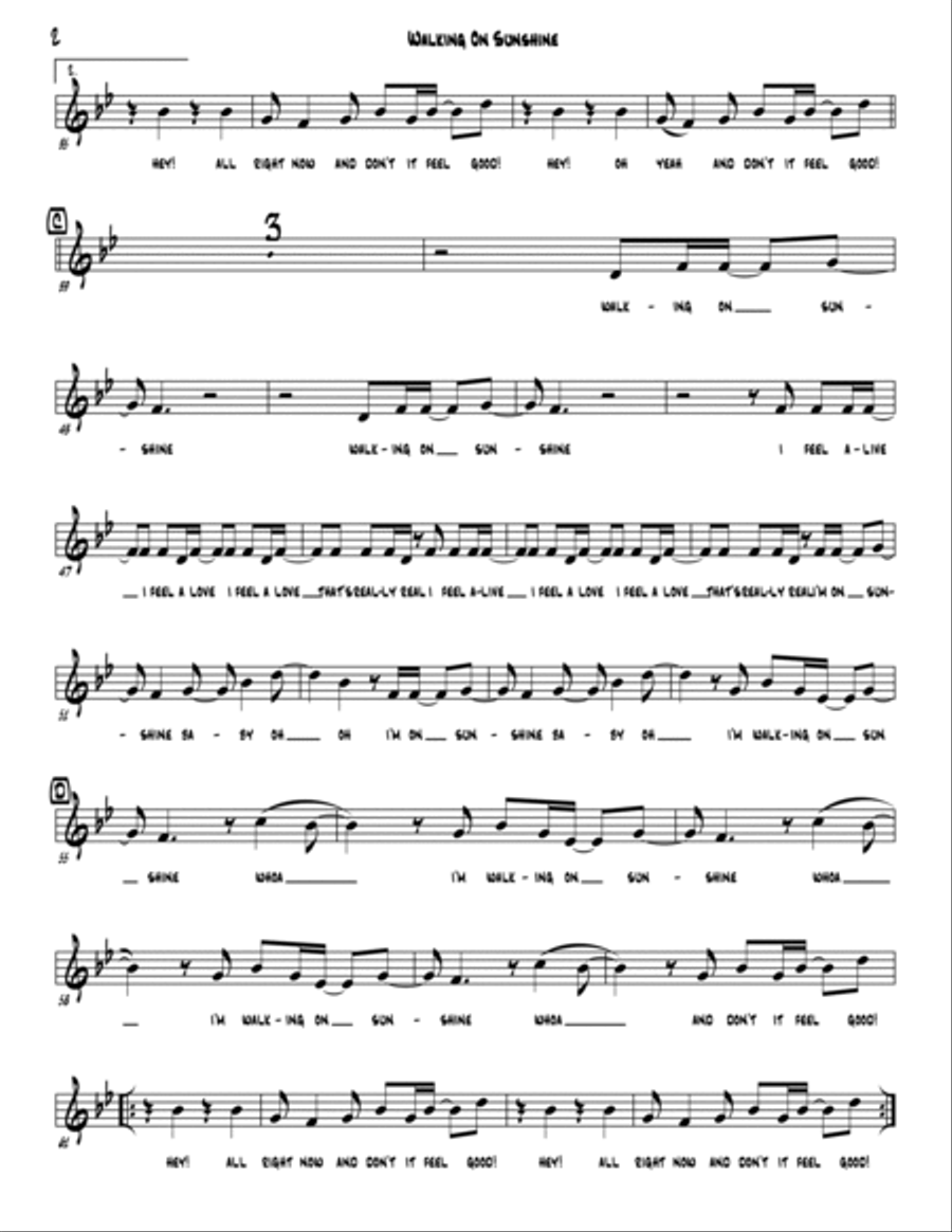 Walking On Sunshine Walking On Sunshine Jazz Ensemble scores gallery preview page 4