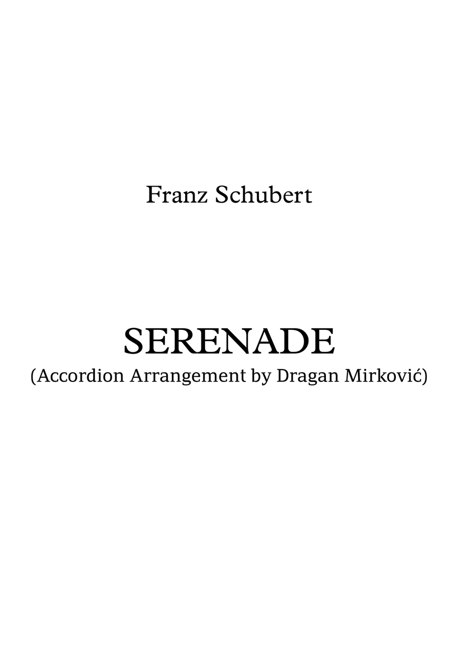 Schubert Serenade, for Accordion