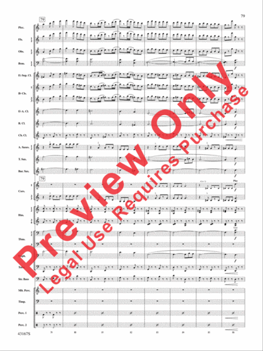 Down to the Sea in Ships (from the NBC TV Film Project 20) Concert Band scores gallery preview page 80