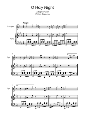 O Holy Night - Trumpet Solo w/ Piano
