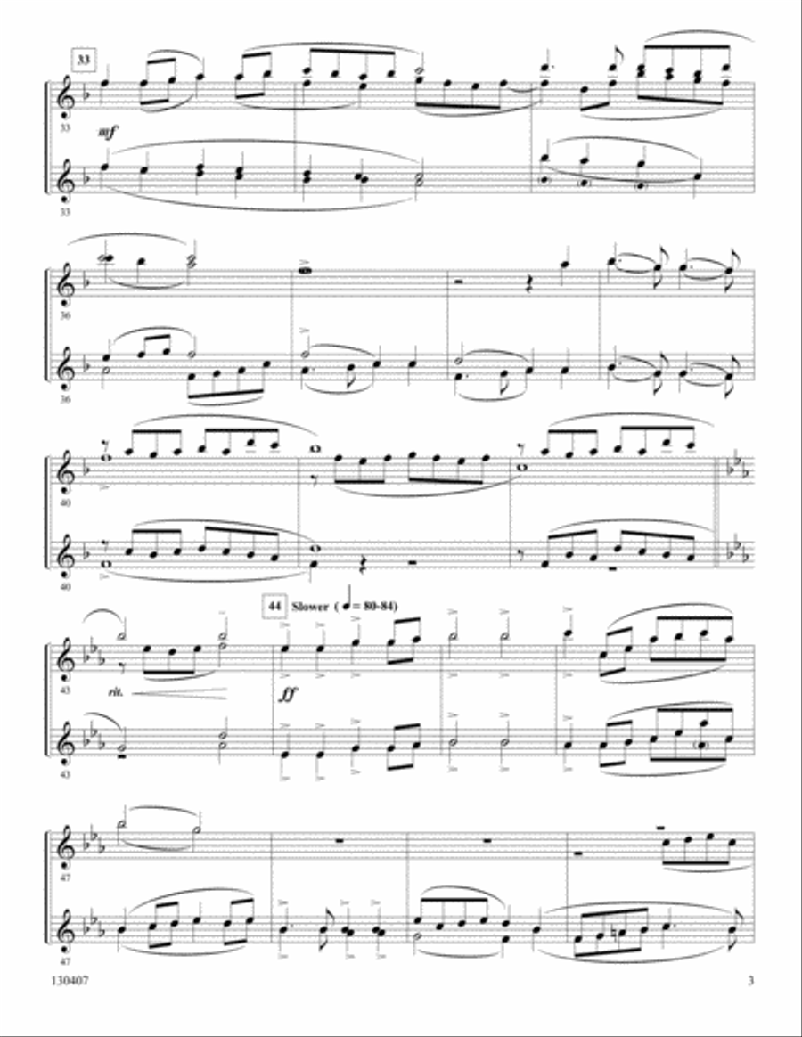 Holy, Holy, Holy Holy, Holy, Holy Woodwind Quartet scores gallery preview page 3