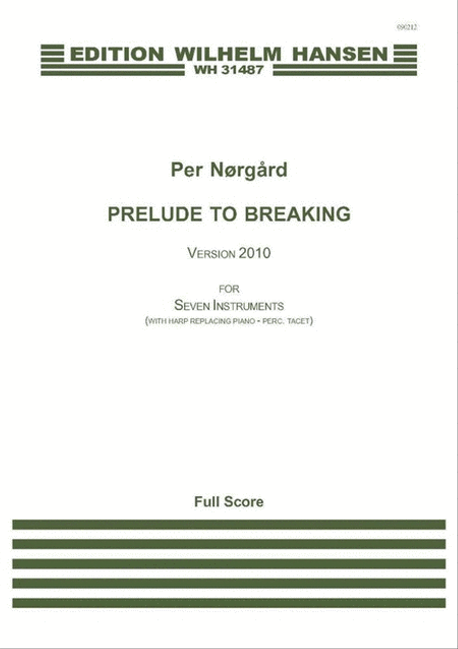 Prelude To Breaking - Vers. 2010 Orchestra scores gallery preview page 1