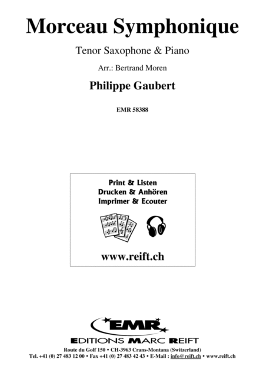 Morceau Symphonique Tenor Saxophone scores gallery preview page 2