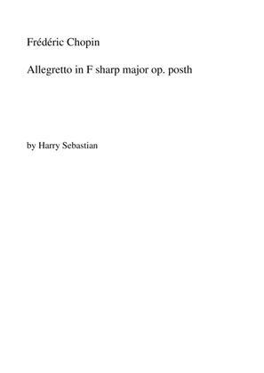 Book cover for Chopin- Allegretto in F sharp major op. posth.( Short Page)