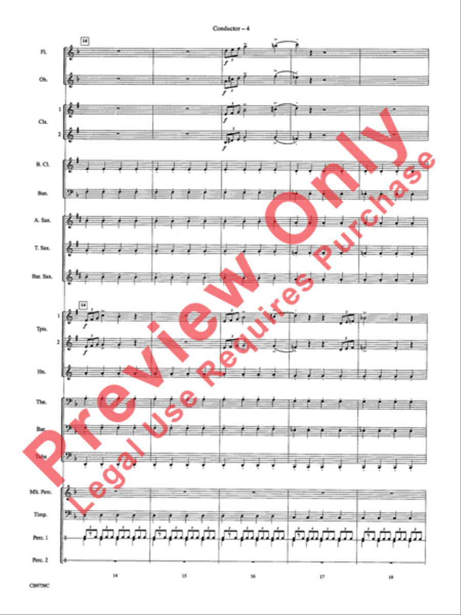 Batman Theme Concert Band scores gallery preview page 7